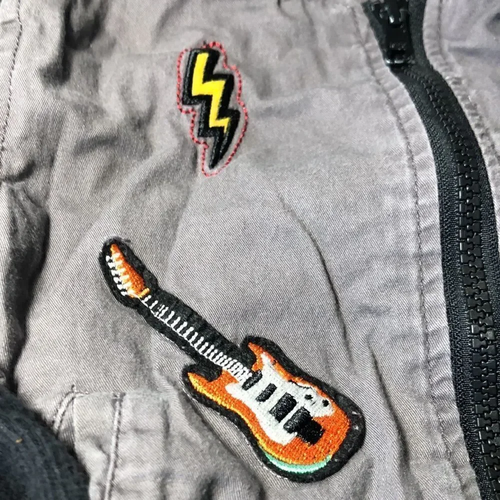 Let’s Rock Distressed Tour Jacket for your Little Rock 🪨 star ⭐️. Retro Patches
